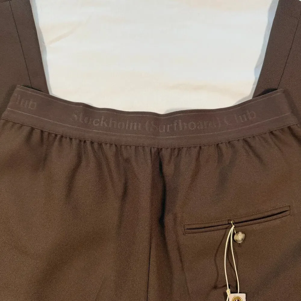 NWT Stockholm Surfboard brown trouser pants Mens size XL